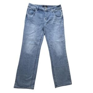Hudson Jeans Womens 35x28.5 Blue Medium Wash Straight Stretch Denim Tag 12
